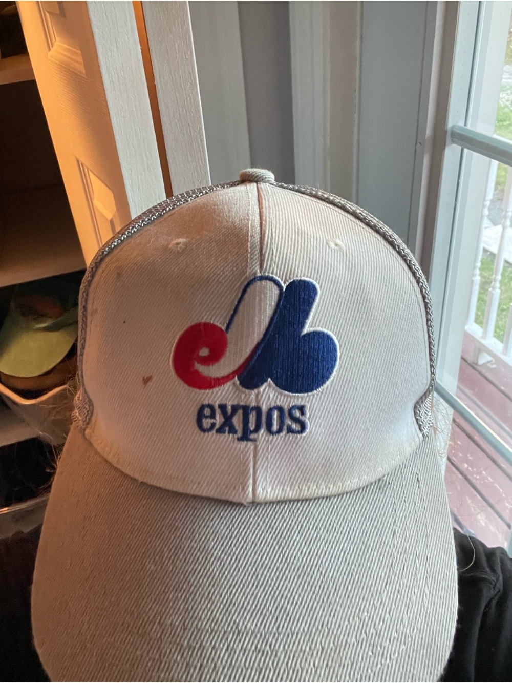 Logo Cream Baseball Expos Cap - Retro Sports Hat
